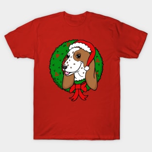 Christmas Basset Hound T-Shirt